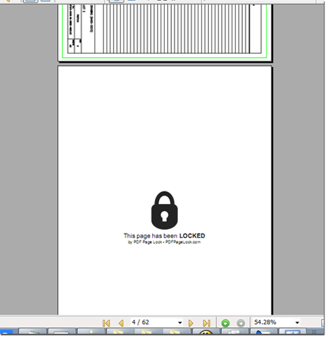 the Pages have been Locked