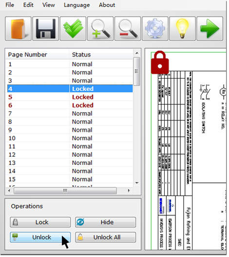Unlock and Unhide Pages
